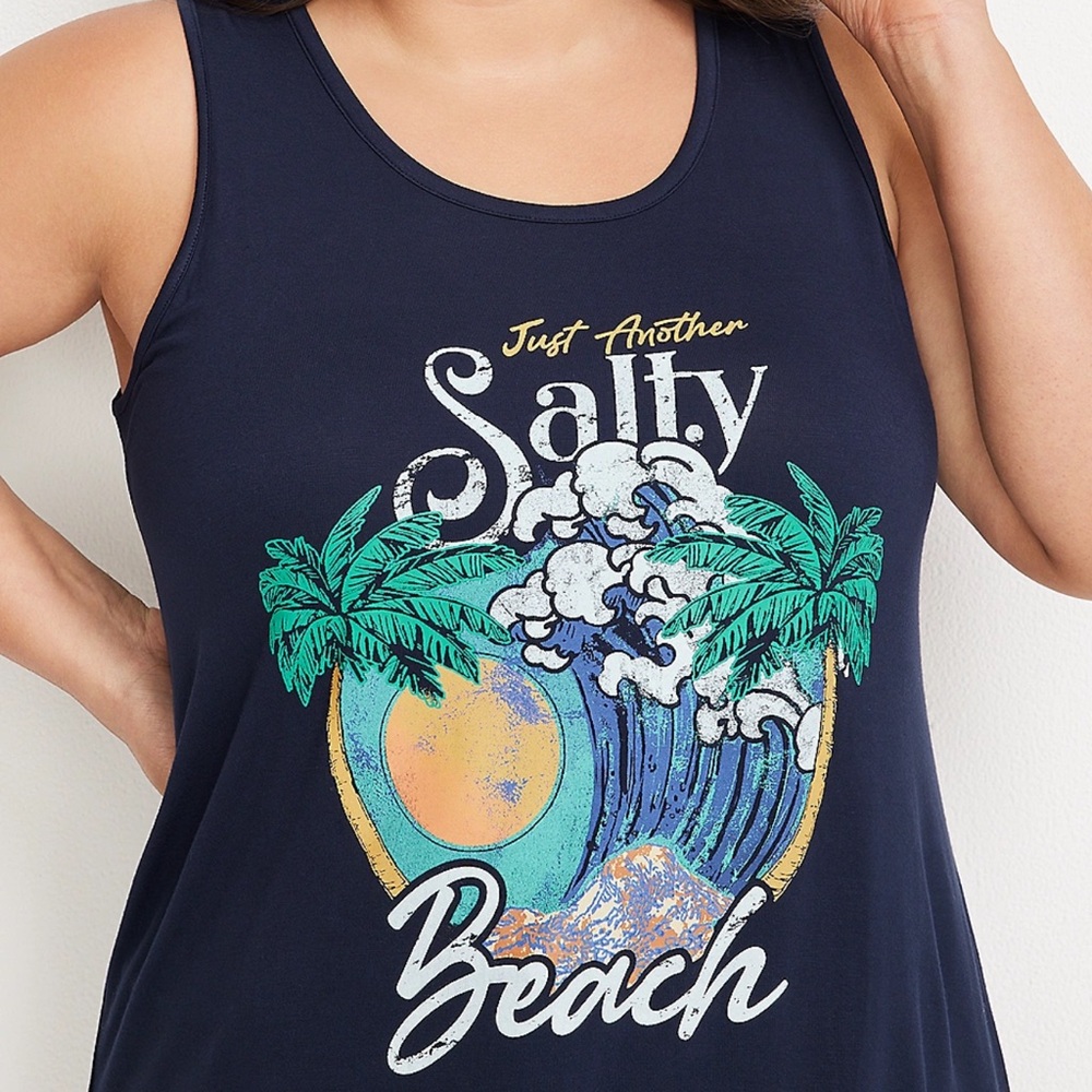 “Just another Salty Beach” Tank Top 1X